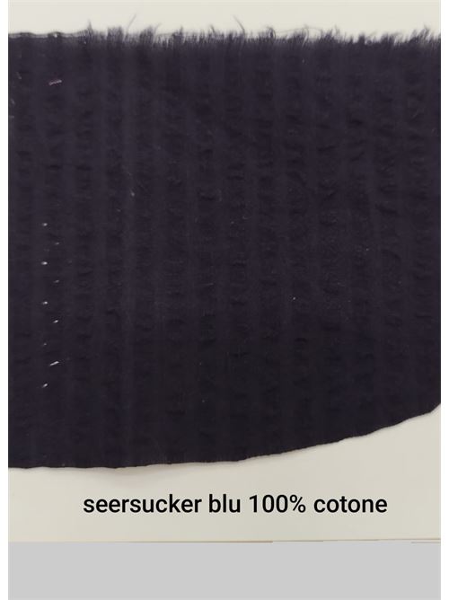 tessuto cotone blu Laboratorio Capri | SEERSUCKERBLU